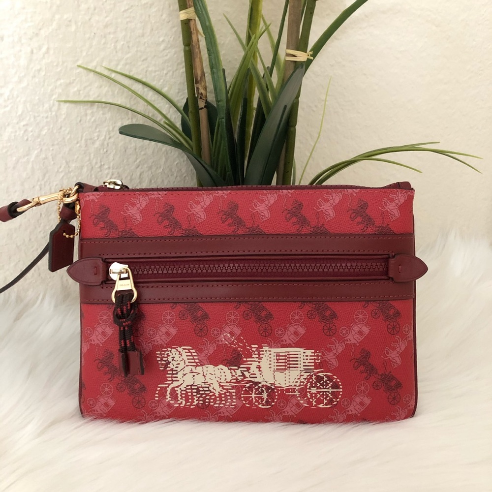 💐COACH Large Gallery Pouch/Wristlet